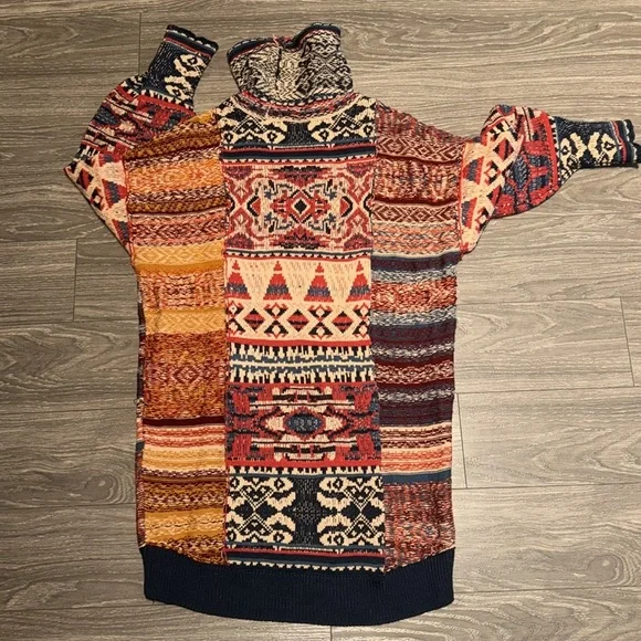 Free People Taos sweater mini dress size XS - Picture 4 of 6